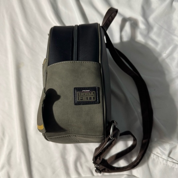 Bioworld Star Wars Boba Fett Mini Backpack Green & Black Cosplay - Picture 7 of 15